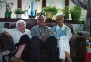Shady Oaks Assisted Living CEO Tyson with Grandparents