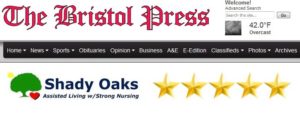 Shady Oaks Assisted Living in the Bristol Press