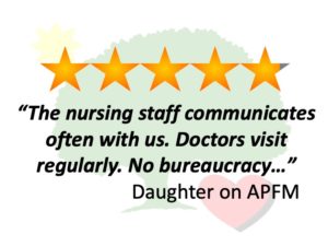 The Nursing Staff Communicated Often With us 5 Star Review