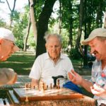 Elderly Men Playing Chess
